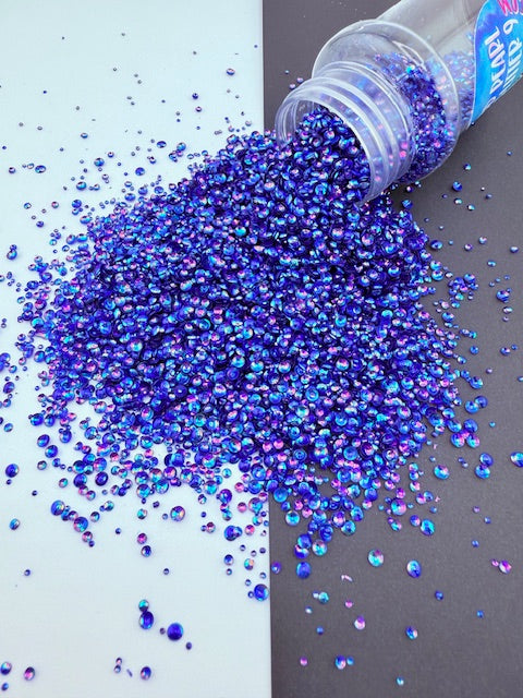 3D Pearl Glitter 9- Blue Pink Green