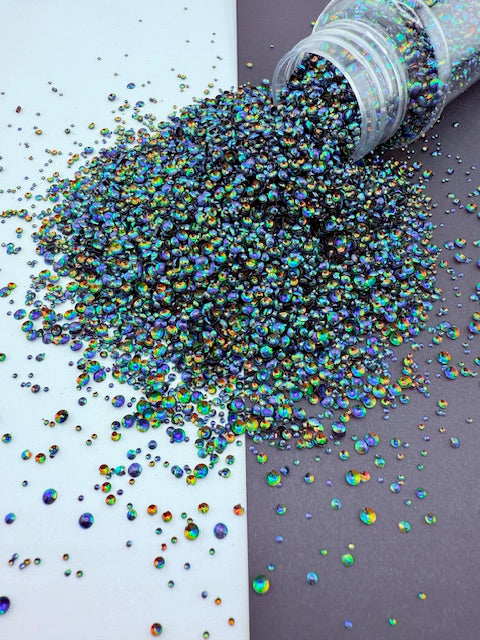 3D Pearl Glitter 11- Blue Teal Orange Gold Color Shift