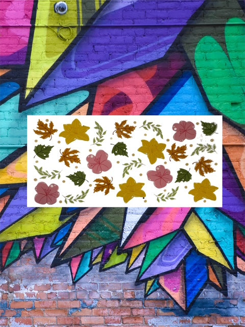 203. Fall Leaves and Flowers UVDTF