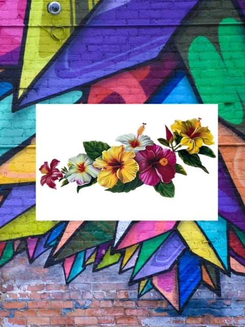 388. Large Hibiscus Flower UVDTF