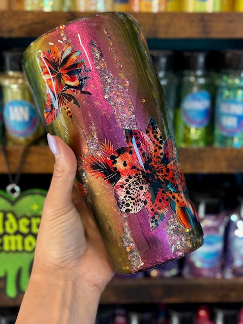 Floral Color Shift 30oz Curve