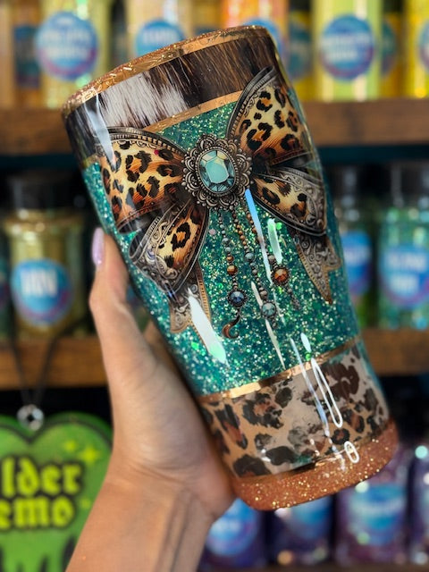 Cow Bow 30oz Curve Tumbler