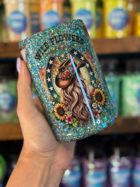 Wild Flowers 12oz Can Koozie