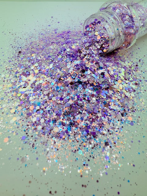 Lilac Flirt - Lilac Opal Chunky Custom Mixed Glitter 5-2
