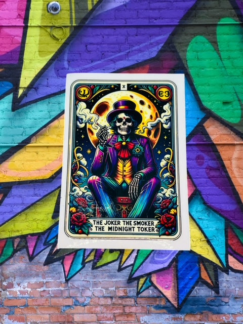 158. Midnight Toker Tarot Card Decal