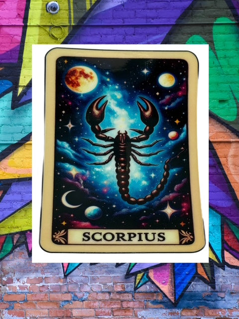 422. Scorpio Tarot Card Decal