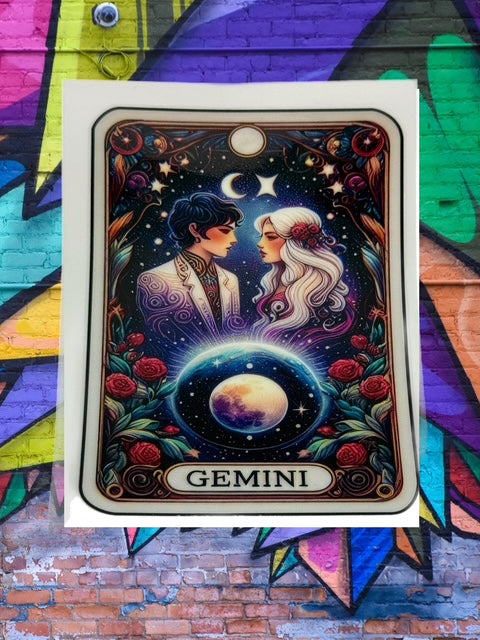 462. Gemini Tarot Card Decal