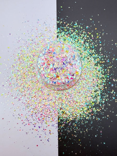 Over the Rainbow- Luxury Iridescent Rainbow Custom Mixed Chunky Bubble Glitter