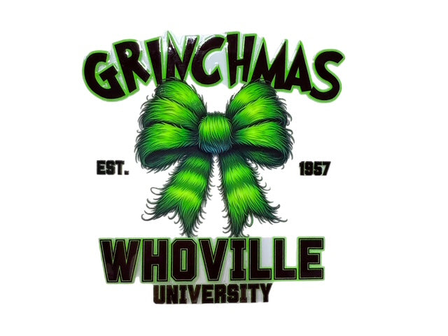 BBB. Green and Black Green Man University Decal