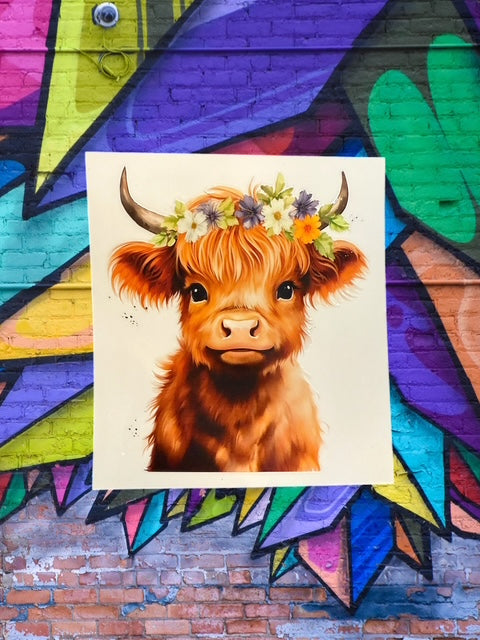 424. Baby Cow Decal