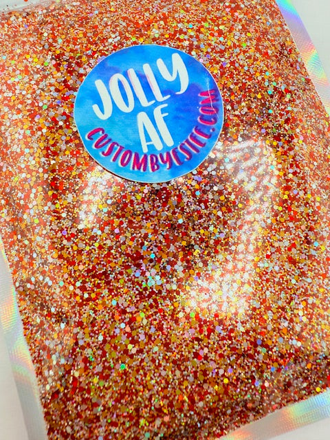Jolly AF- Red Gold Silver Mini Chunky Glitter 11-2