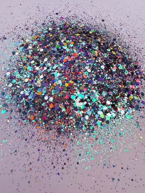 Blue Dream- Custom Mixed Flat Holographic Glitter 1-4