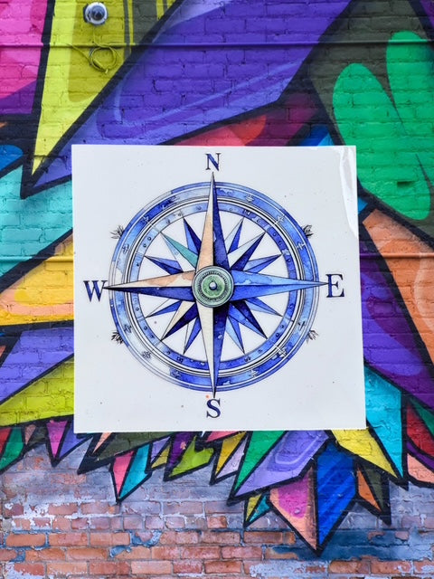445. Nautical Compass Decal