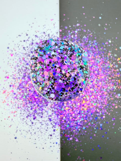 Alternate Universe- Purple Black Color Shift Textured Chunky Mixed Glitter 12-10