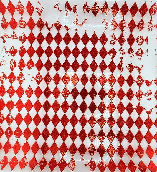 D25. ELEMENT SHEET- Distressed Red Sparkle Diamond