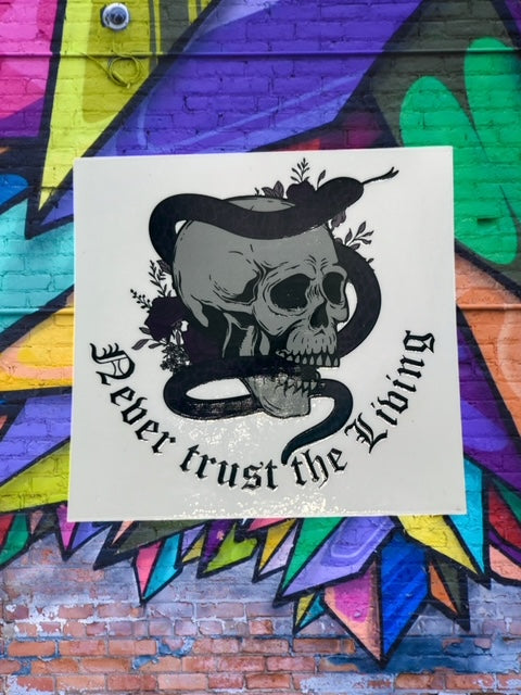 263. Purple Snake Never Trust The Living Decal