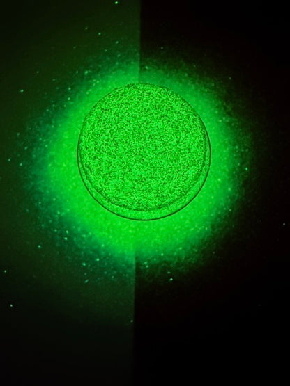 Supernatural- Iridescent White Rainbow Fine Glitter- GREEN GLOW