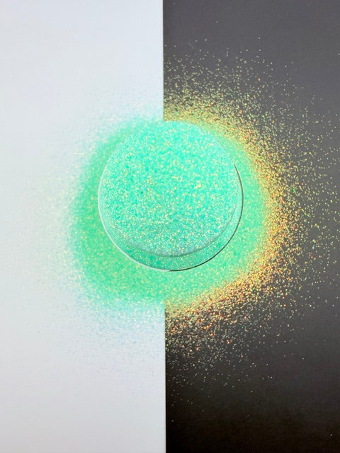 Nightcrawler- Iridescent Teal Fine Glitter- GREEN TEAL GLOW
