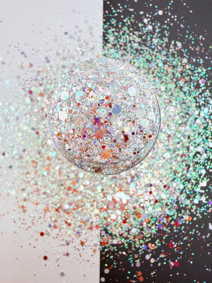 EXCLUSIVE MIX G- Striped Holographic Mirror Chunky Custom Mixed Glitter