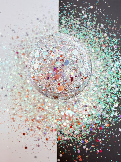 EXCLUSIVE MIX G- Striped Holographic Mirror Chunky Custom Mixed Glitter