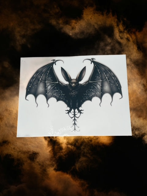 596. Black Bat Decal