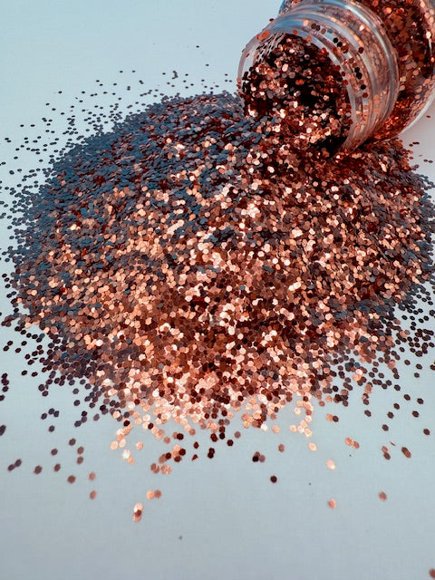 **RETIRING** Volantis - Rose Gold Copper Mini Chunky Glitter 8-3
