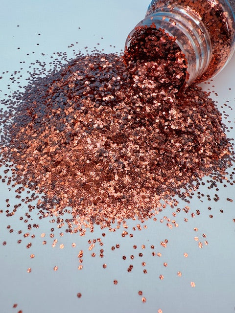 Volantis 2 - Rose Gold Copper Mini Chunky Textured Glitter 8-4
