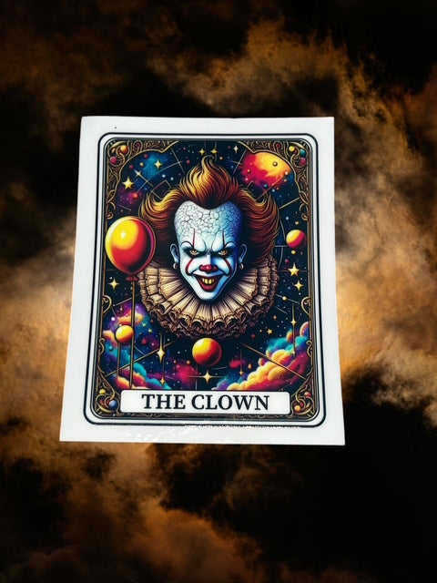 575. The Clown Pennywise Tarot Card Decal