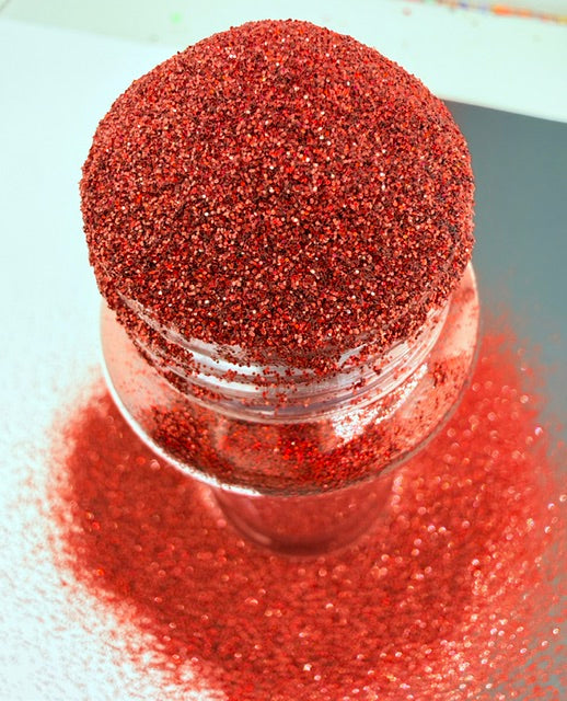 Naughty List- Deep Red Fine Glitter