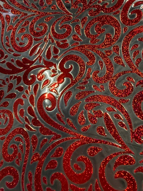 I. ELEMENT SHEET- Red Holographic Sparkle Embellishment