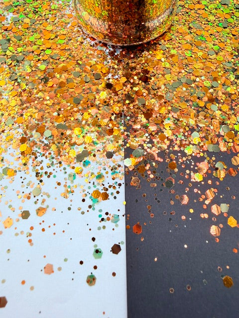 Garland Gold- Gold Color Shift Chunky Custom Mixed Glitter
