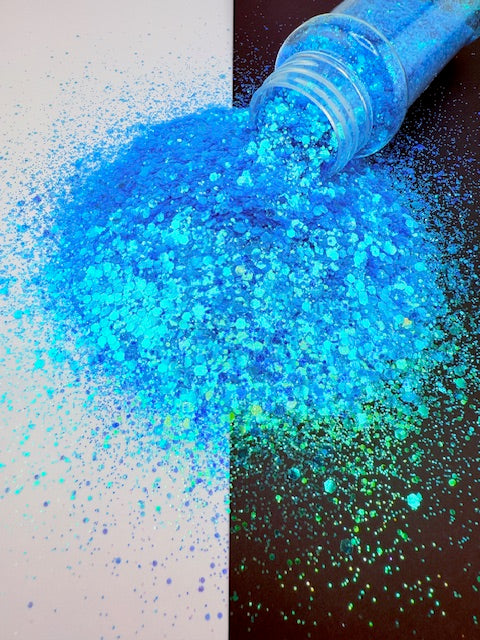 Phi Phi Islands 3- Teal Blue Chunky Mixed Glitter