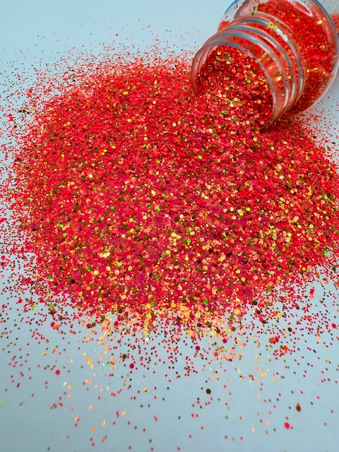 Summer Glam- Custom Mixed Coral Pink Gold Glitter 1-7