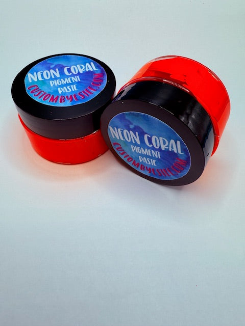 Neon Coral Pigment Paste 9-6