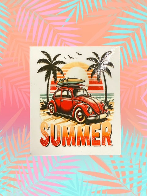 530. Retro Buggy Summer Decal