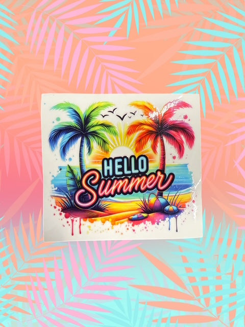 505. Hello Summer Decal