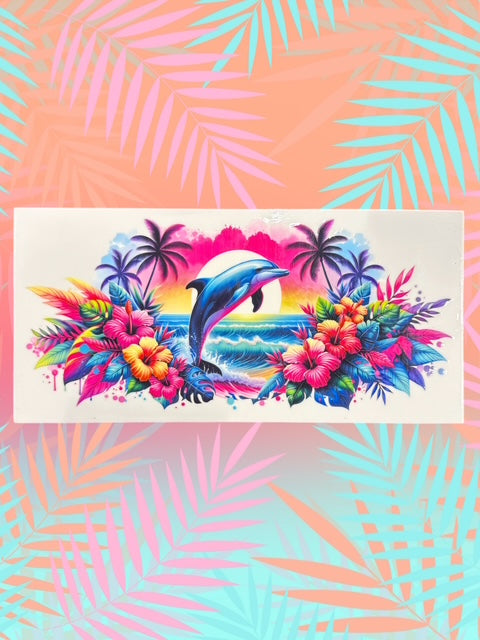 508. Neon Dolphin UVDTF