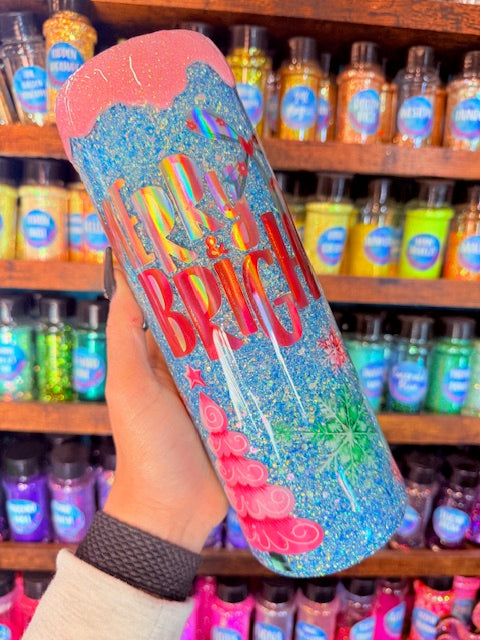 Merry and Bright 30oz Tumbler