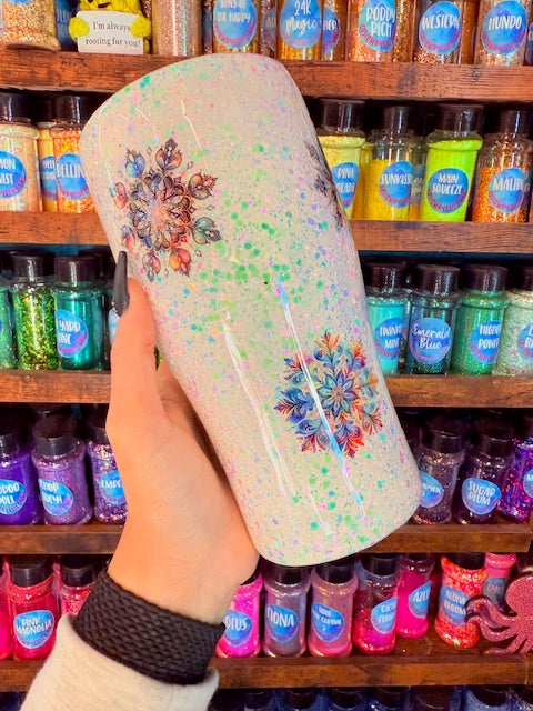 30oz Curve Snowflake Tumbler