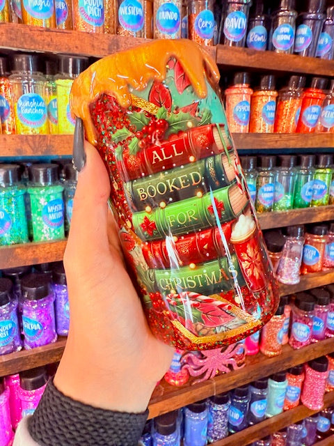 All Booked Skinny Can Koozie Tumbler