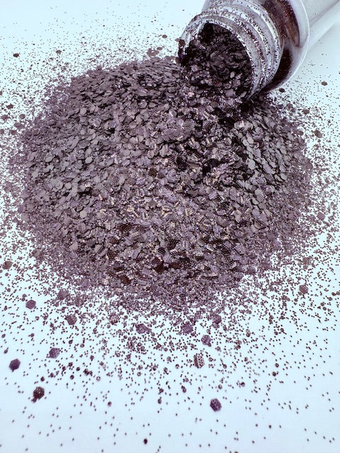 Black Widow 2- Black Textured Chunky Mixed Glitter 12-2