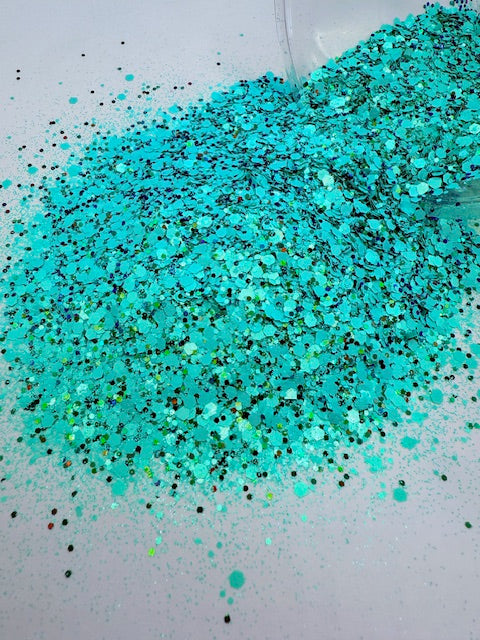 Mint Chip- Mint Custom Mixed Chunky Glitter 9-5