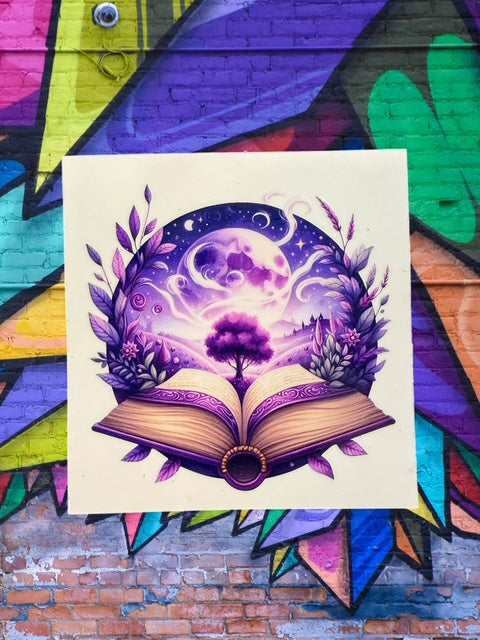 497. Purple Book Decal