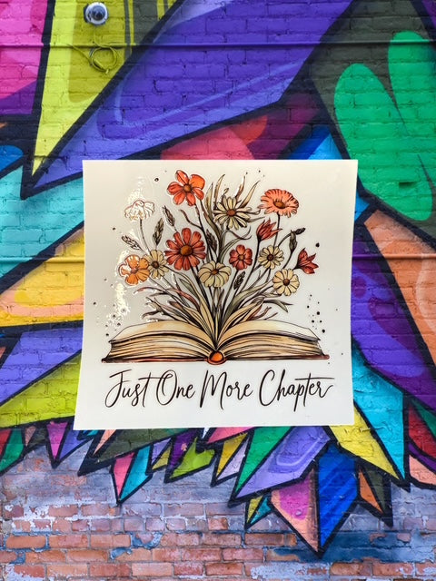 141. Just One More Chapter Decal