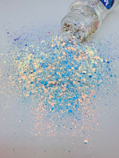 Moon Petal- Opal Blue Purple Color Shift Chunky Mixed Glitter 12-8