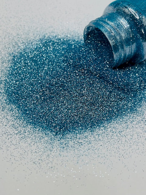 **RETIRING** Peace- Fine Blue Glitter 1-4