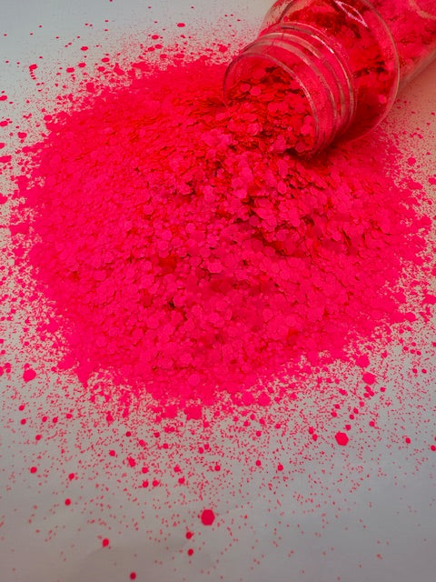 Princess of China - Hot Pink Matte Chunky Mixed Glitter 9-6