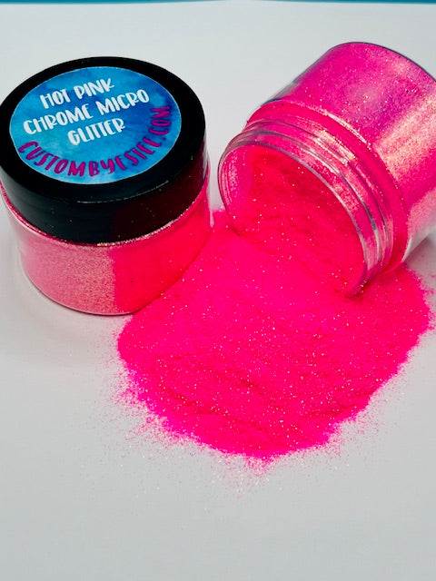 Hot Pink Chrome Micro Glitter 7-3