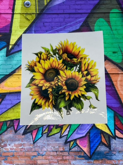 71. Sunflower Bouquet Decal