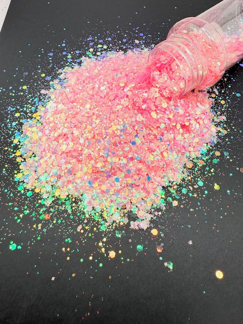 Flaminglow- Pink Glow Glitter 3-7
